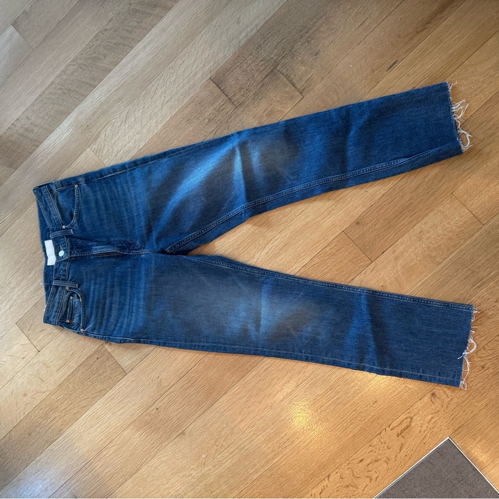MOTHER Blue Straight Jeans